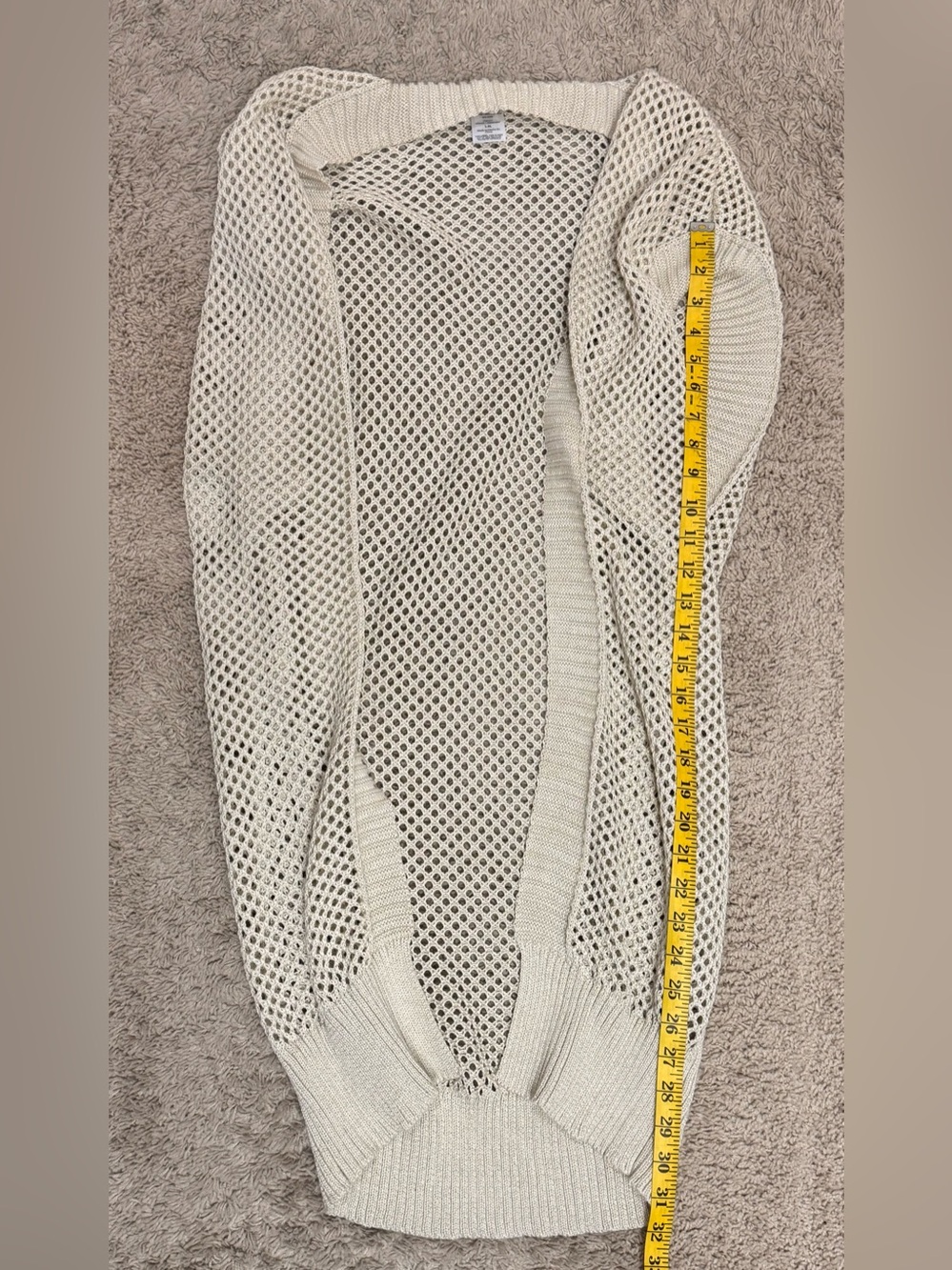 Time and Tru Women’s open front crotchet Ruana size XL - Picture 12 of 12